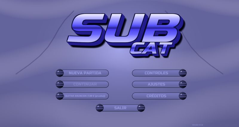 Subcat, menú principal